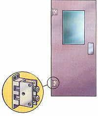 Fiberglas Doors with Mortised Hardware