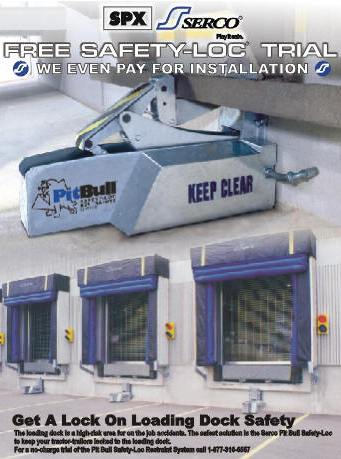Serco Pit-Bull Safety-Loc Truck Restraints - Get a Lock on Loading Dock Safety - Ask for Free Trial Installation